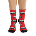 Grind Now Shine Later Unisex Red Crew Socks