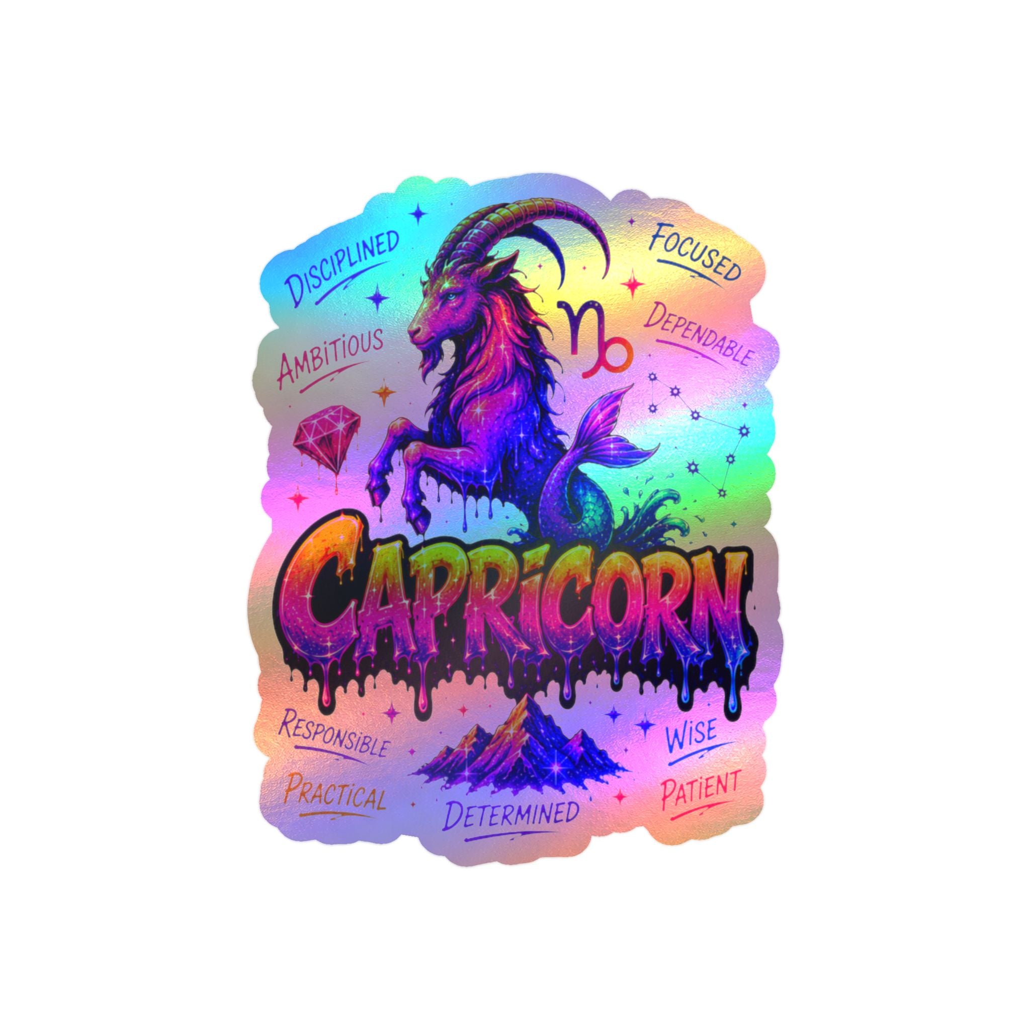 Capricorn Zodiac Kiss-Cut Vinyl Decals