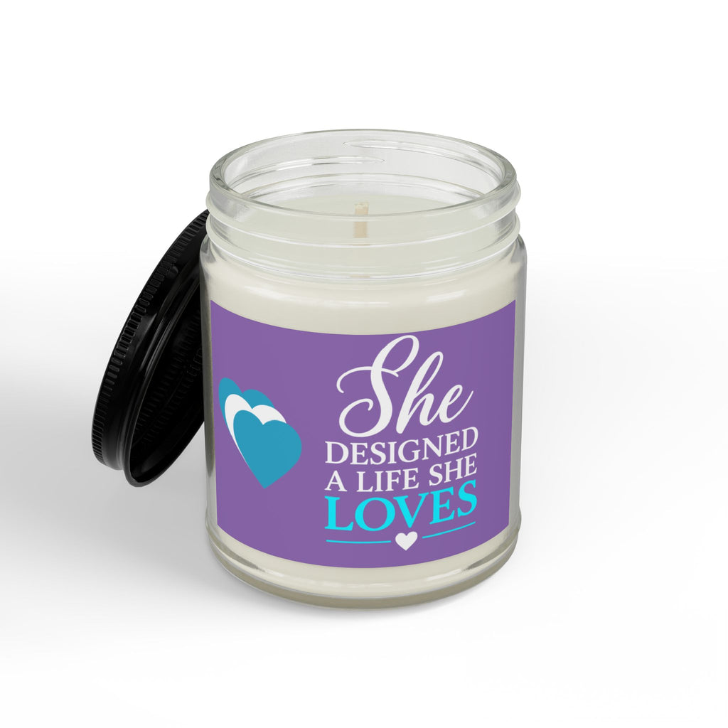 She Designed a Life She Loves Soy Candle – Clear Glass Jar