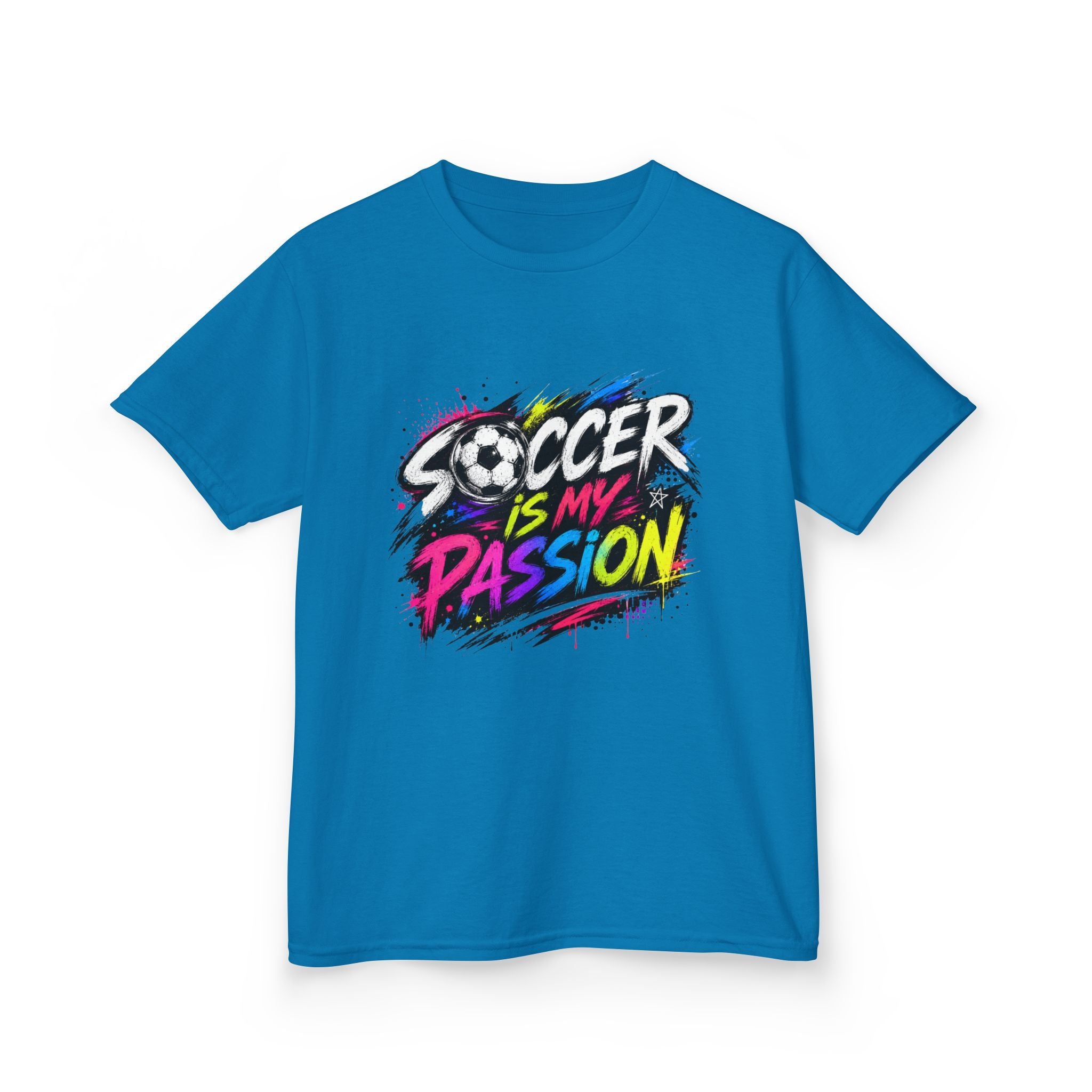 Soccer Is My Passion Kids Heavy Cotton T-Shirt