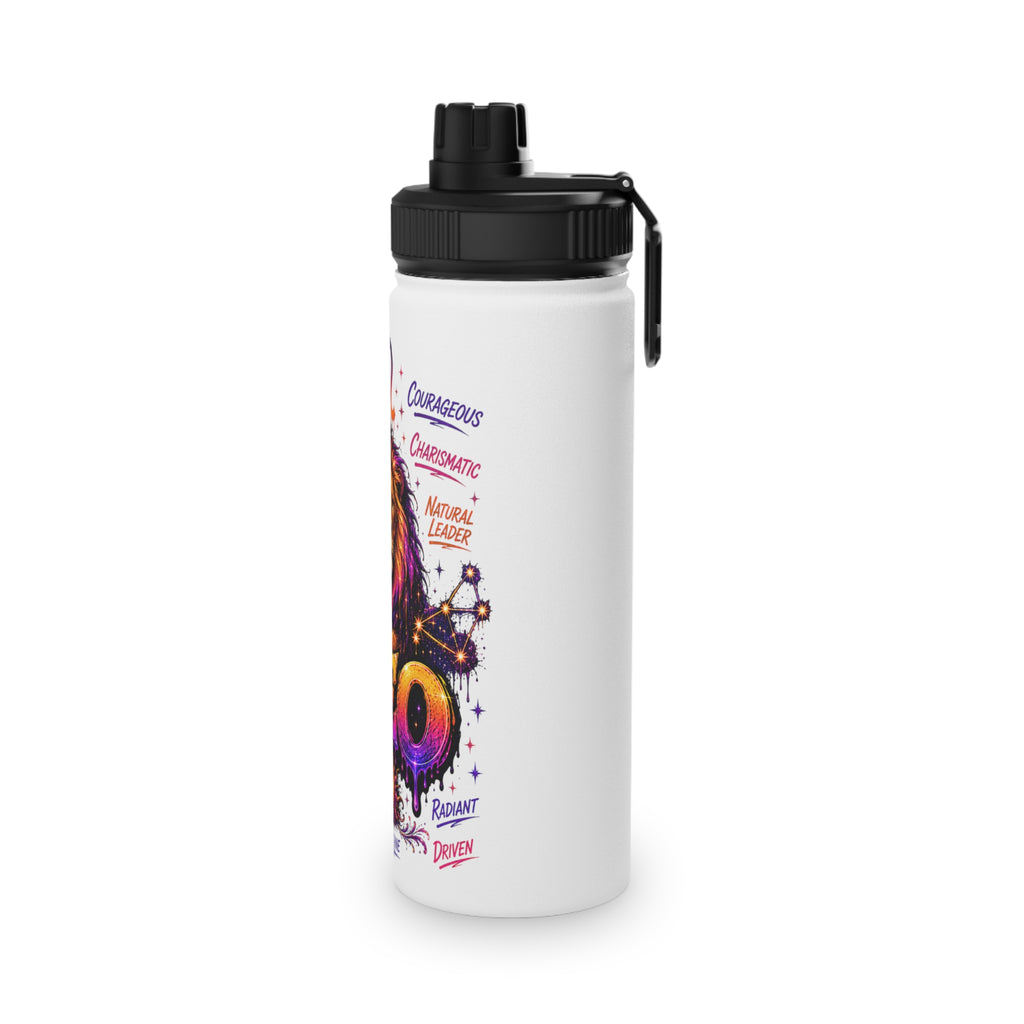 Leo Stainless Steel Water Bottle, Sports Lid