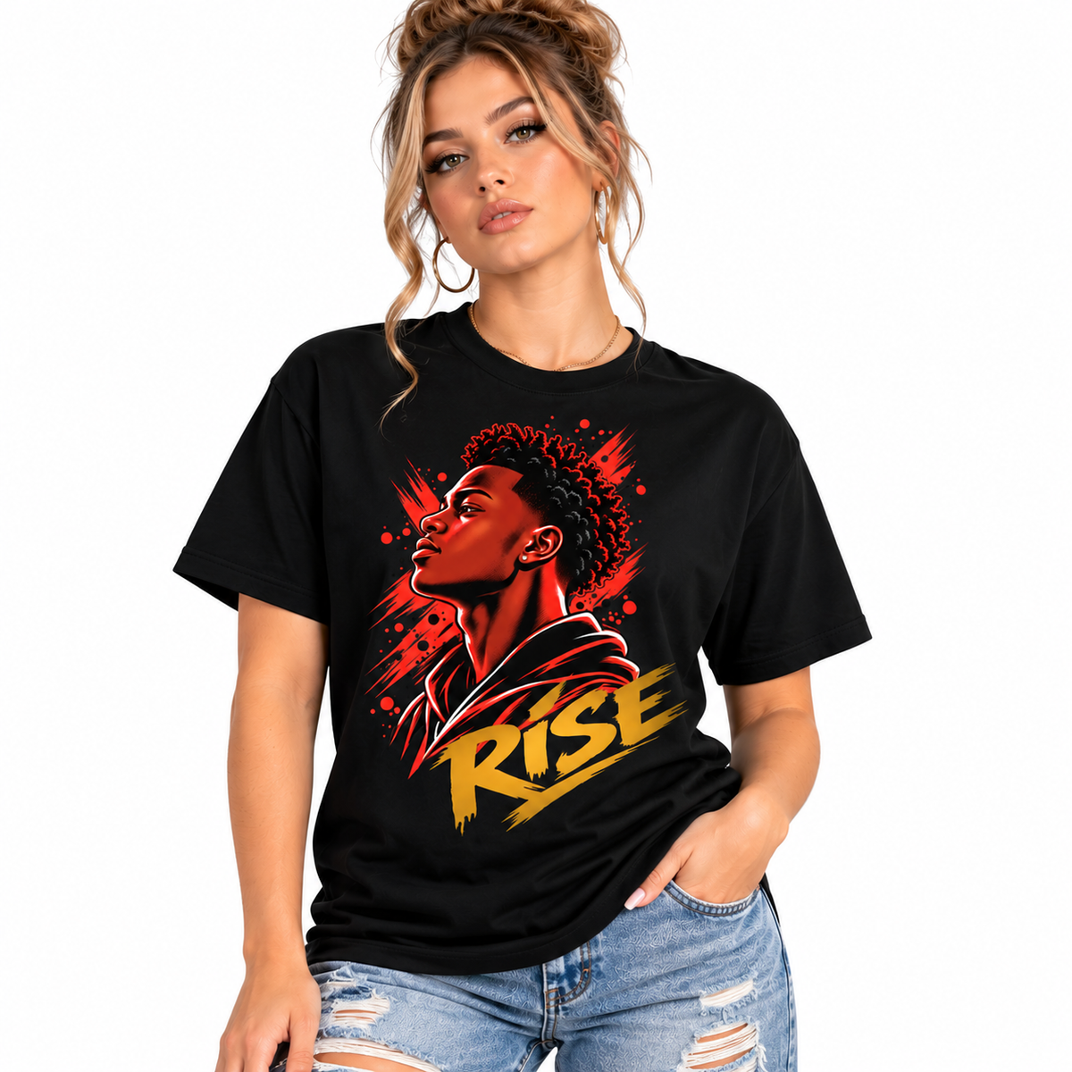 RISE Graphic Essential Unisex Cotton T-Shirt