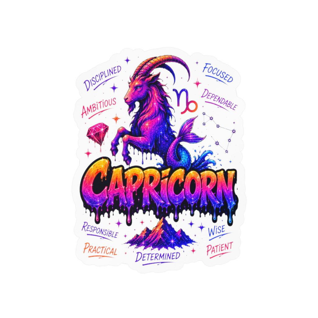 Capricorn Zodiac Kiss-Cut Vinyl Decals
