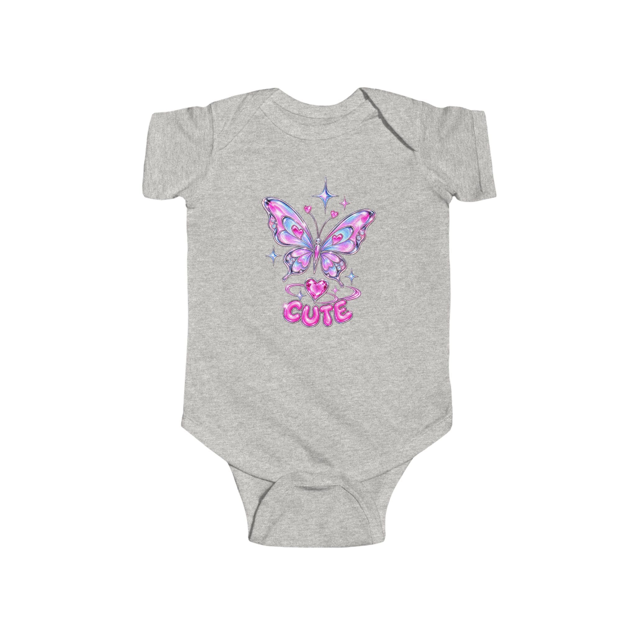 Cute Butterfly Jersey Bodysuit