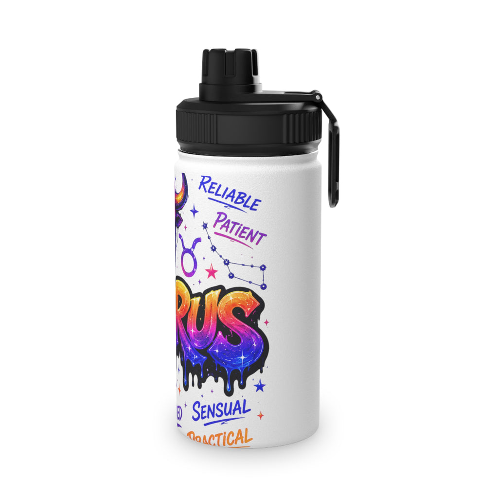 Taurus Stainless Steel Water Bottle, Sports Lid