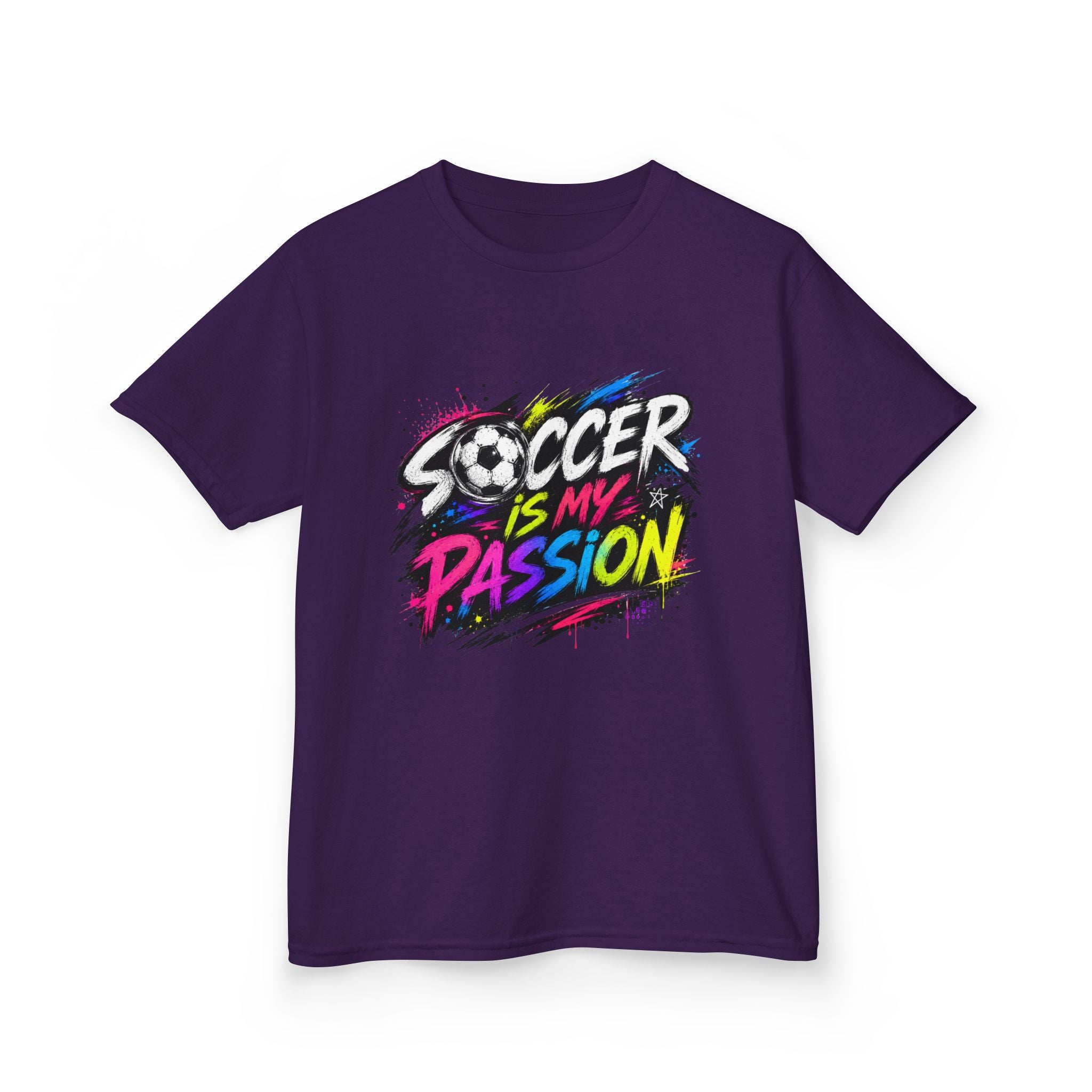 Soccer Is My Passion Kids Heavy Cotton T-Shirt