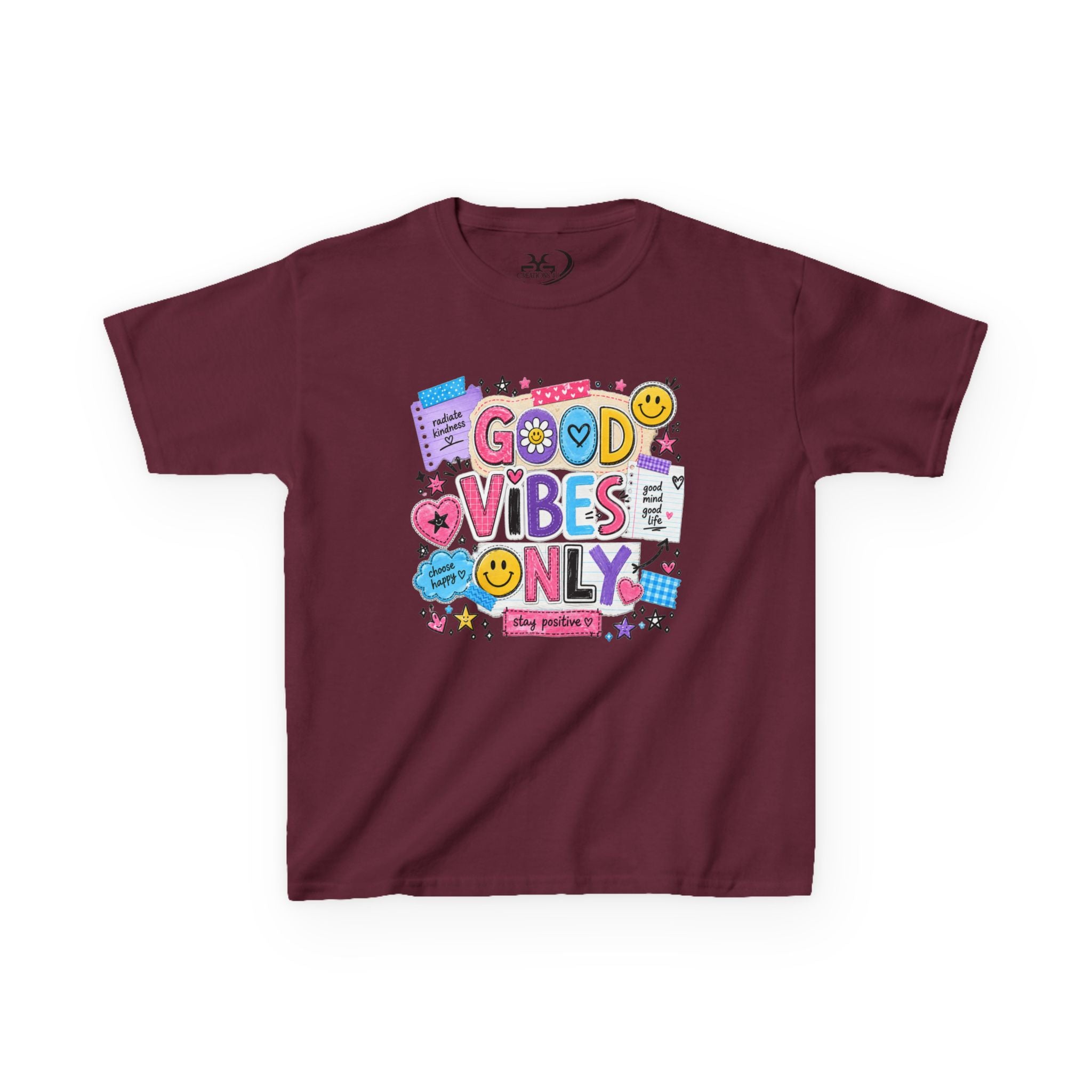 Good Vibes Only Heavy Cotton Kids T-Shirt