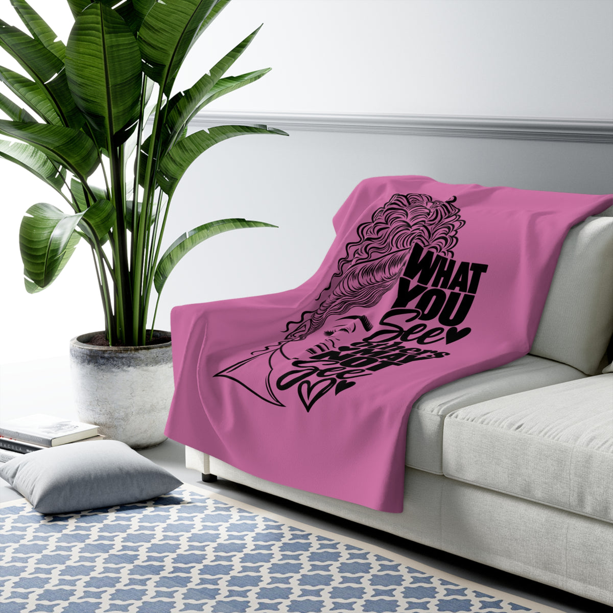 What You See Others May Not See Sherpa Fleece Blanket