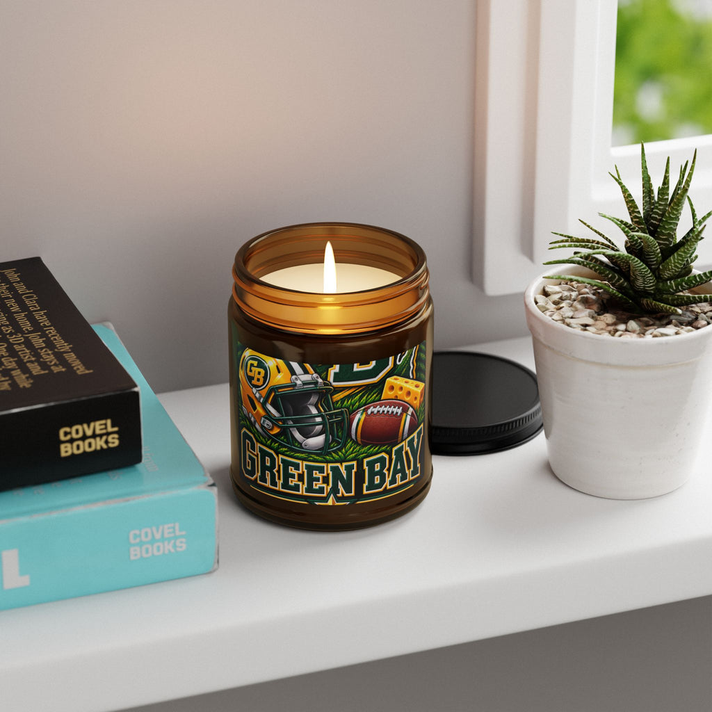 Green Bay Football Soy Candle (Amber Jar)