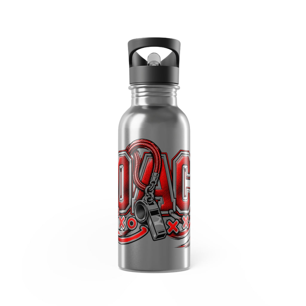 Coach 20 oz Stainless Steel Straw Bottle –Red