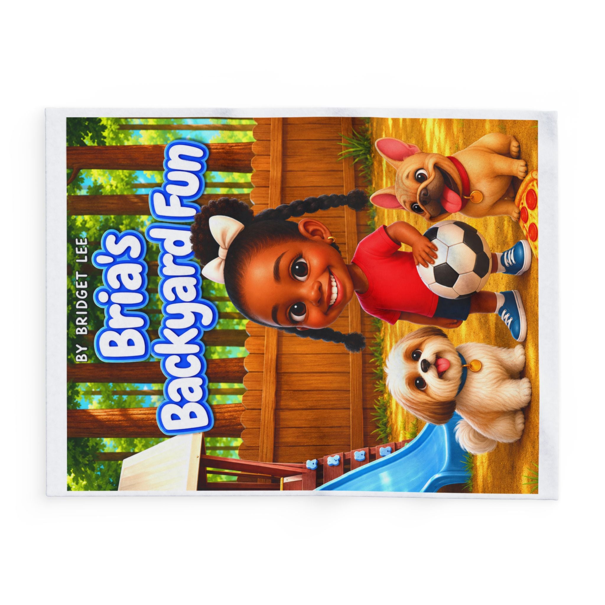 Bria's Backyard Fun 30" × 40" Kids Fleece Blanket