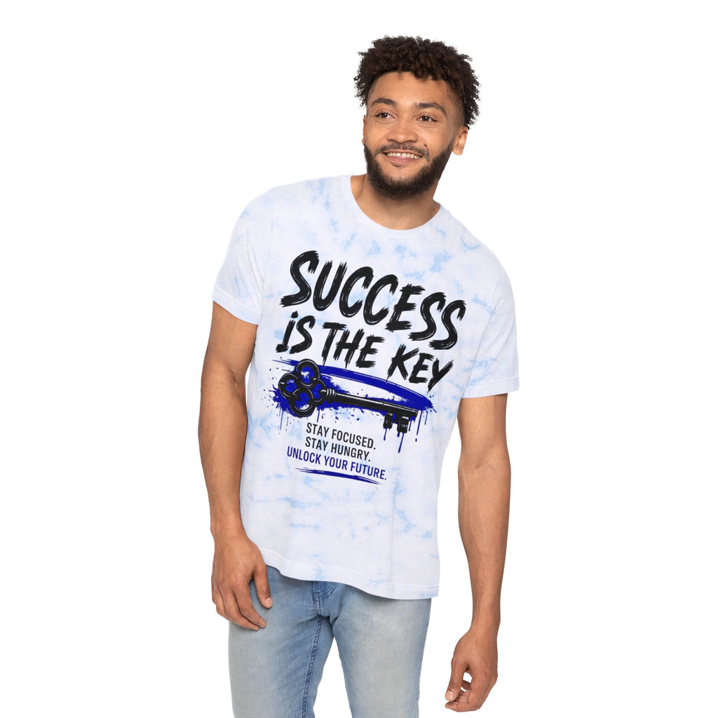 Success Is the Key
 Fashion Tie-Dyed T-Shirt