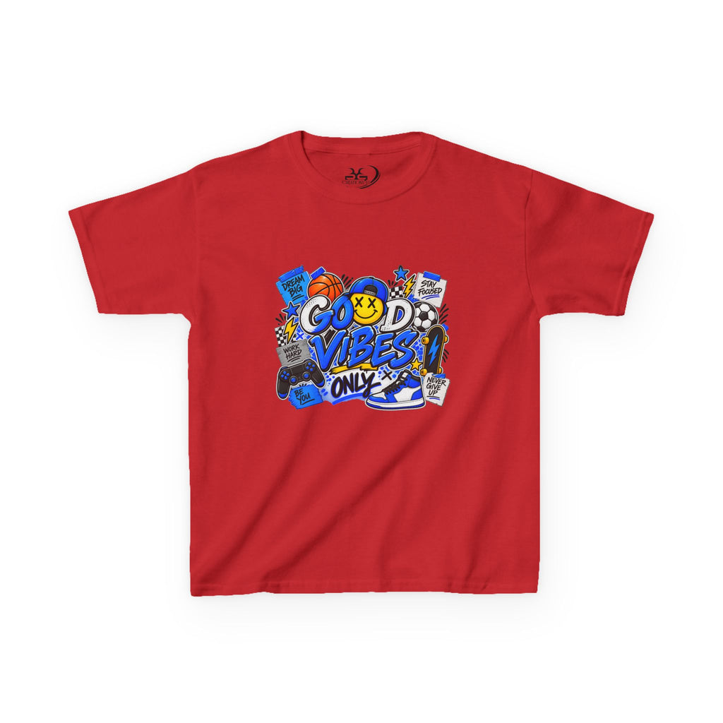 Boys Good Vibes Heavy Cotton Kids T-Shirt