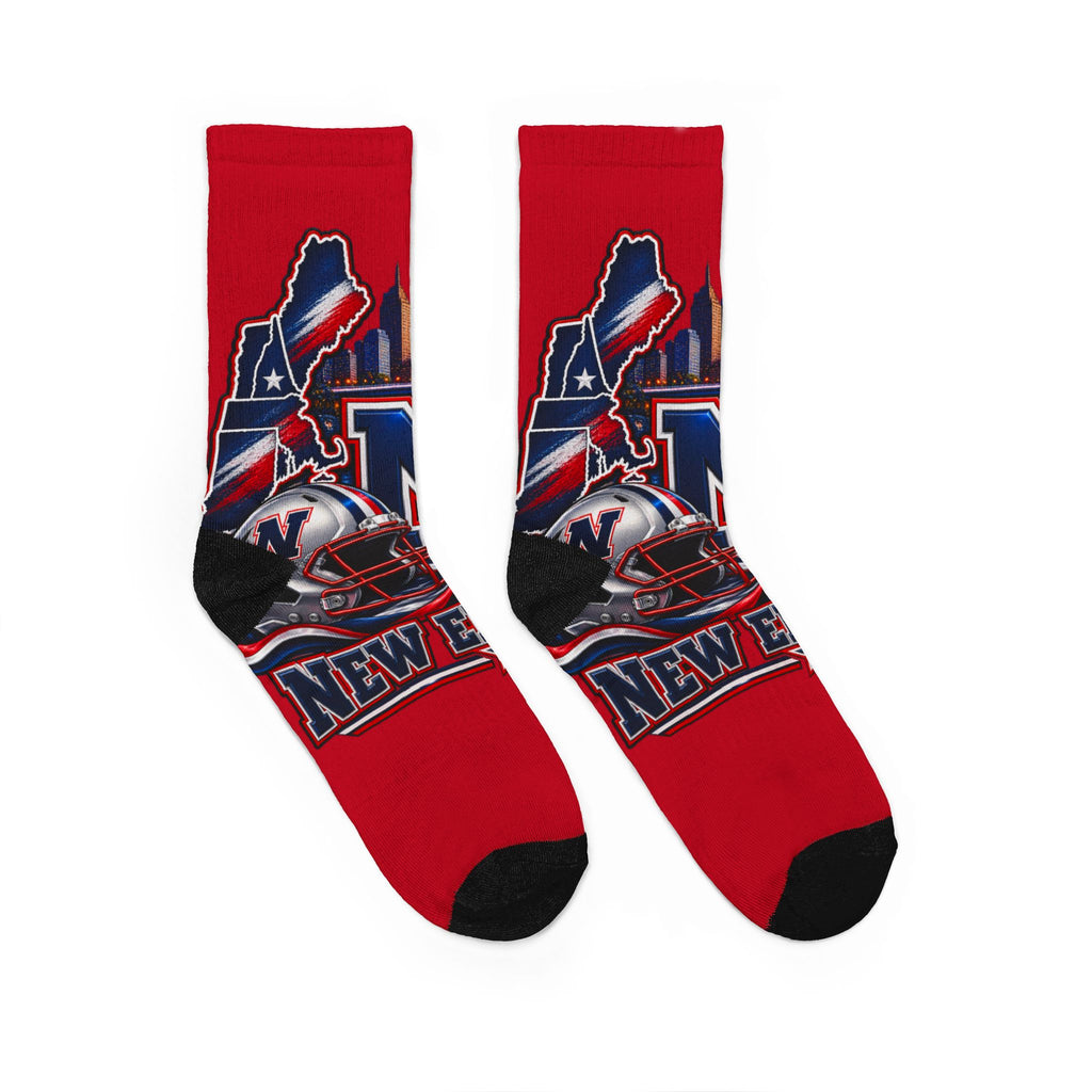 New England Unisex Padded Crew Socks