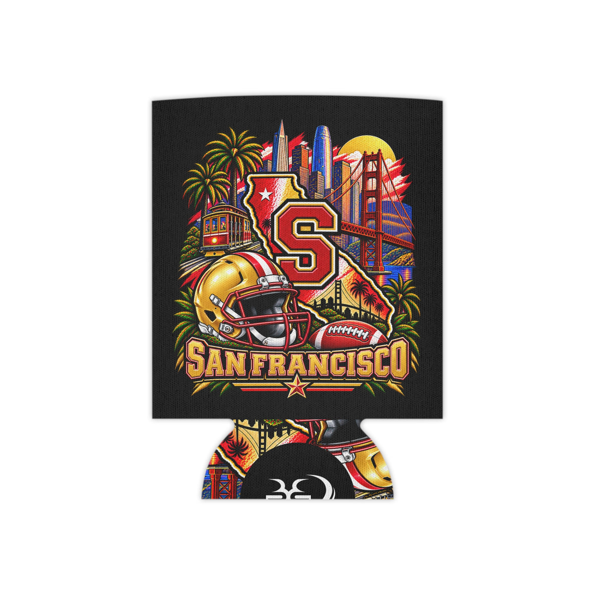 San Francisco Football Can Cooler Sleeve