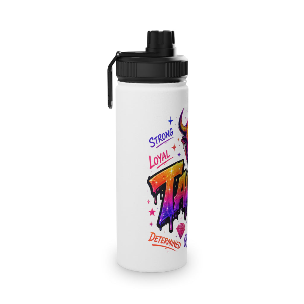 Taurus Stainless Steel Water Bottle, Sports Lid