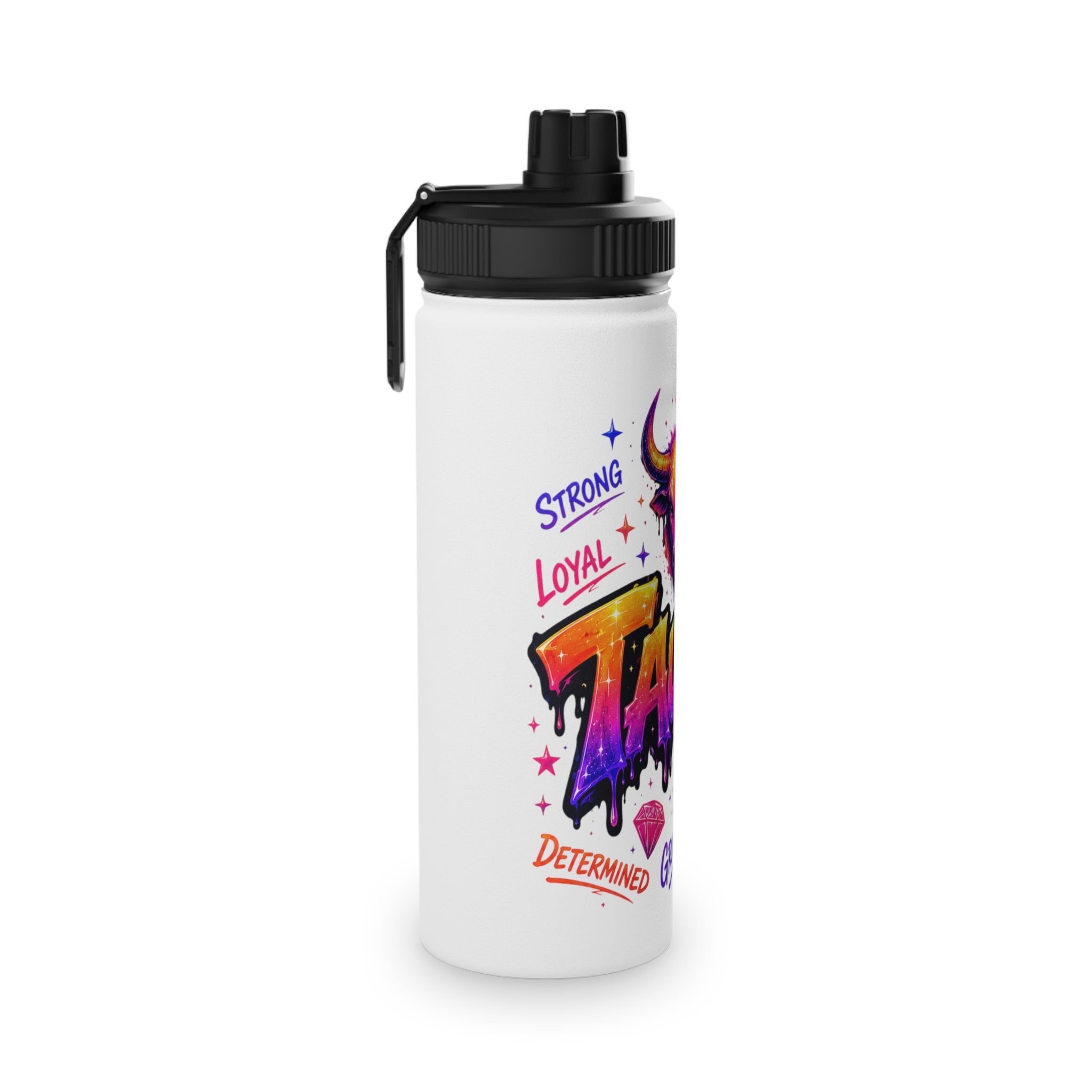 Taurus Stainless Steel Water Bottle, Sports Lid