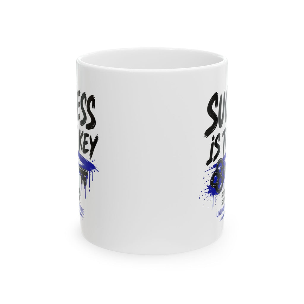 Success is The Key Ceramic Mug, (11oz)