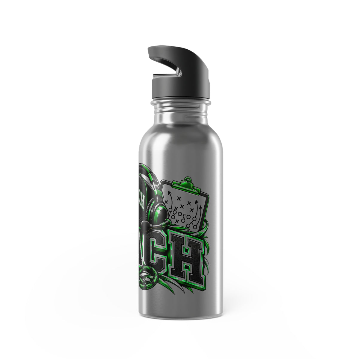 Coach 20 oz Stainless Steel Straw Bottle –Green