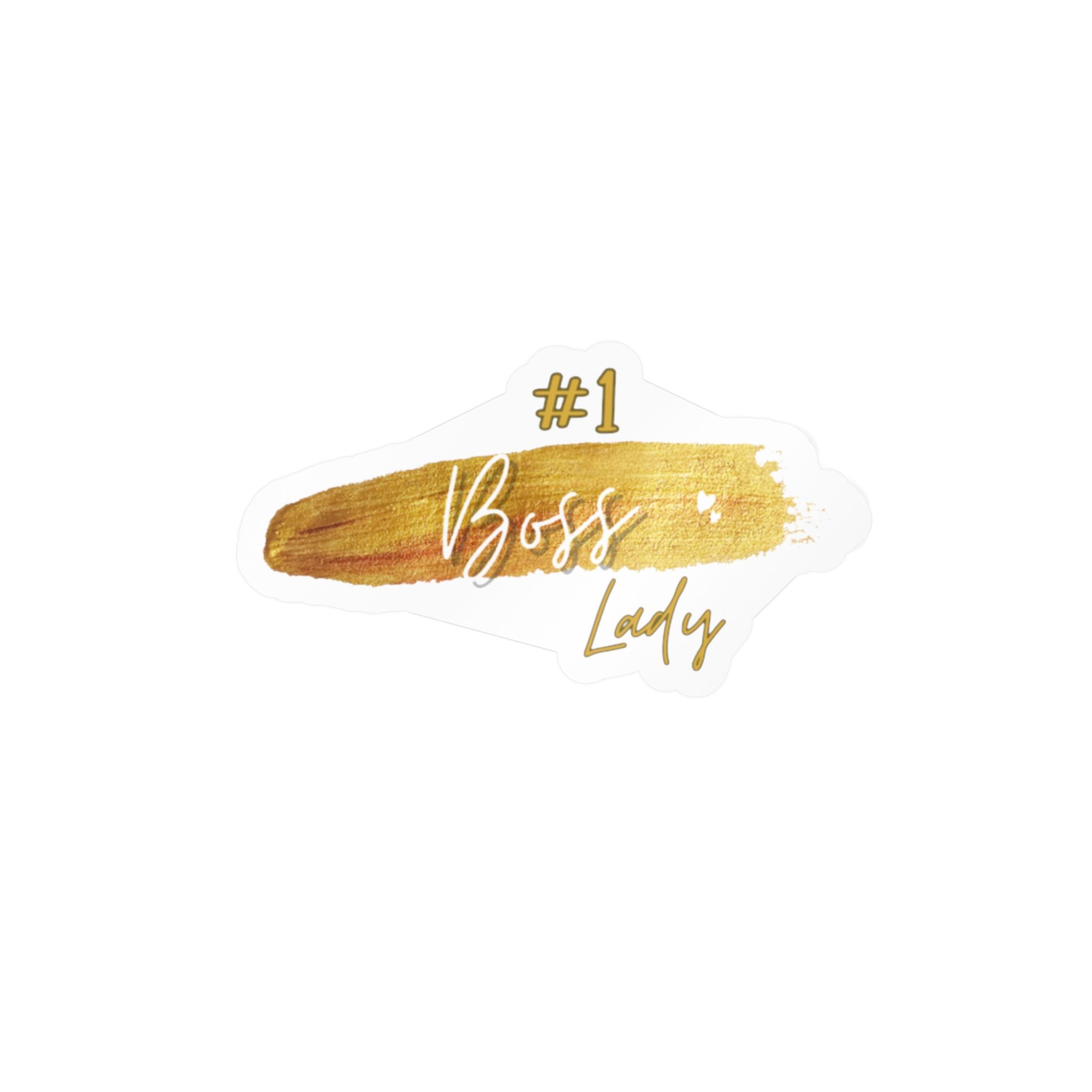 # 1 Boss Lady Kiss-Cut Vinyl Decals