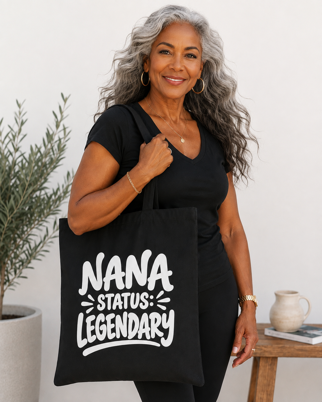 Nana Status: Legendary Canvas Tote Bag