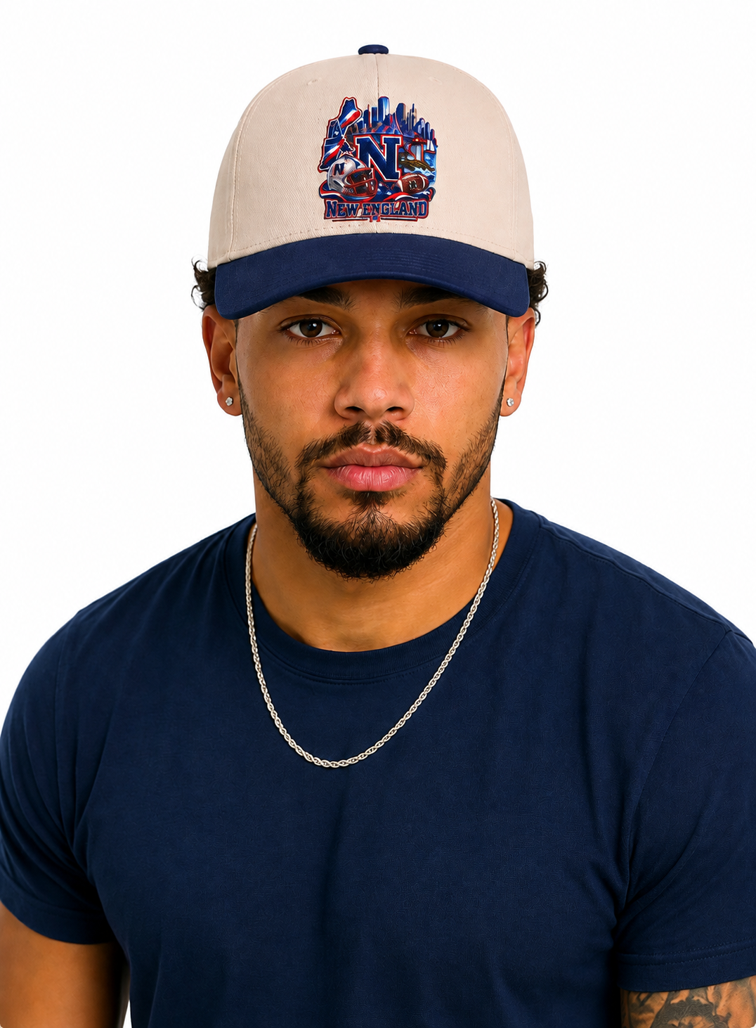 New England Football Mid Profile Baseball Cap