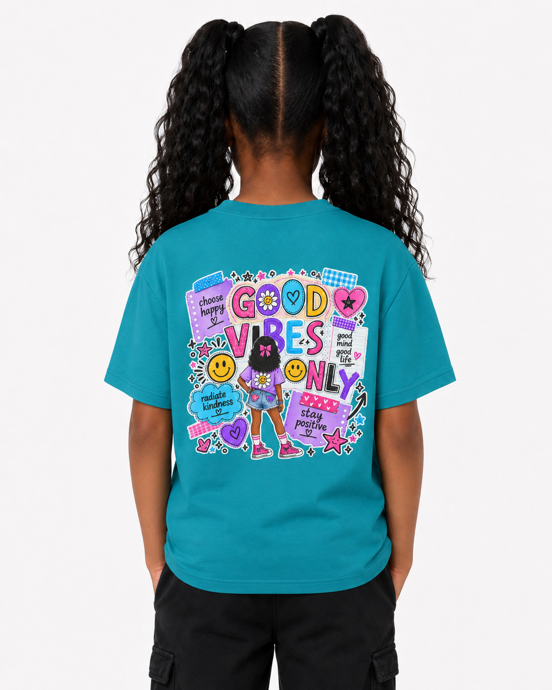 Good Vibes Only Heavy Cotton Kids T-Shirt