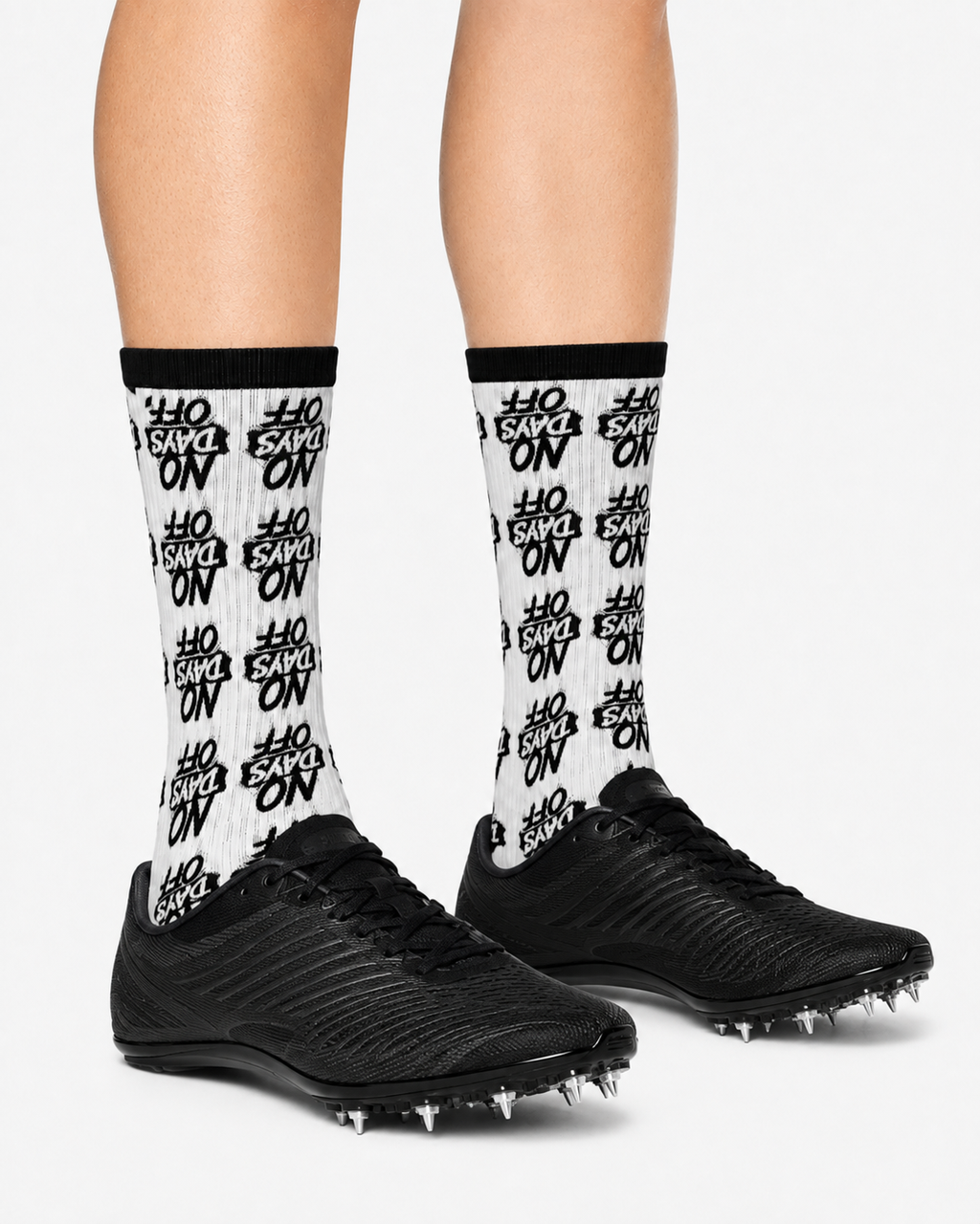 No Days Off Medium Unisex Crew Socks