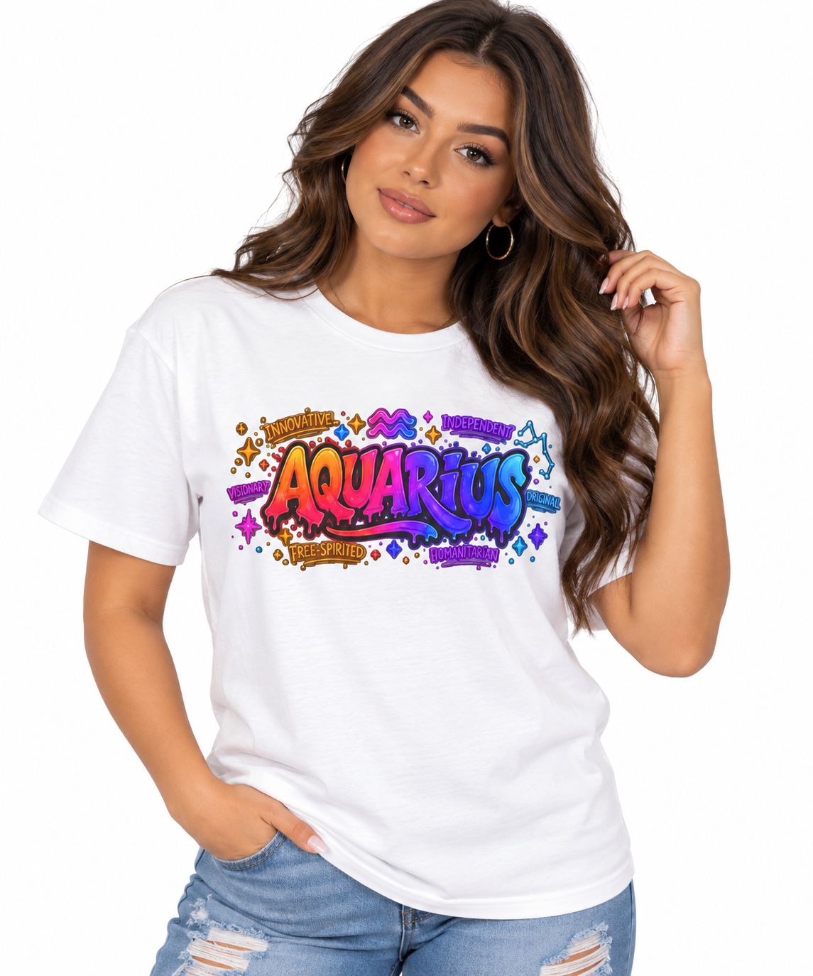 Aquarius Unisex Heavy Cotton Tee
