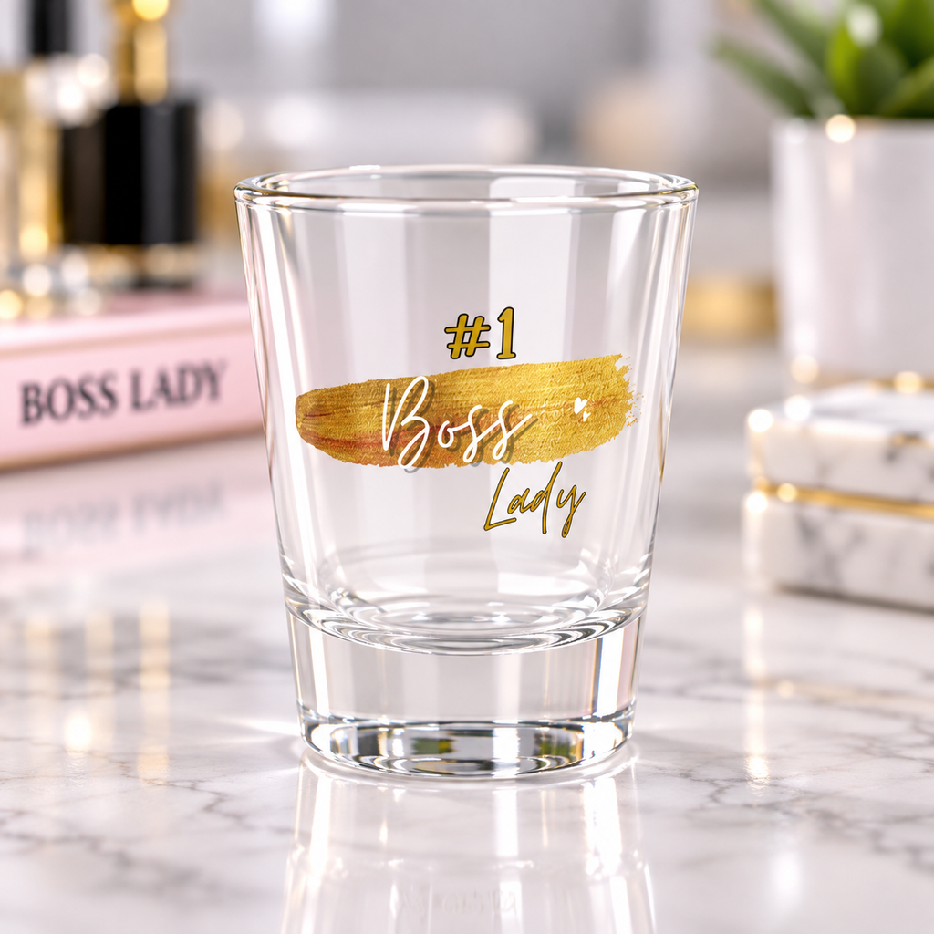 #1 Boss Lady Shot Glass