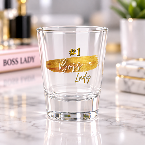 #1 Boss Lady Shot Glass