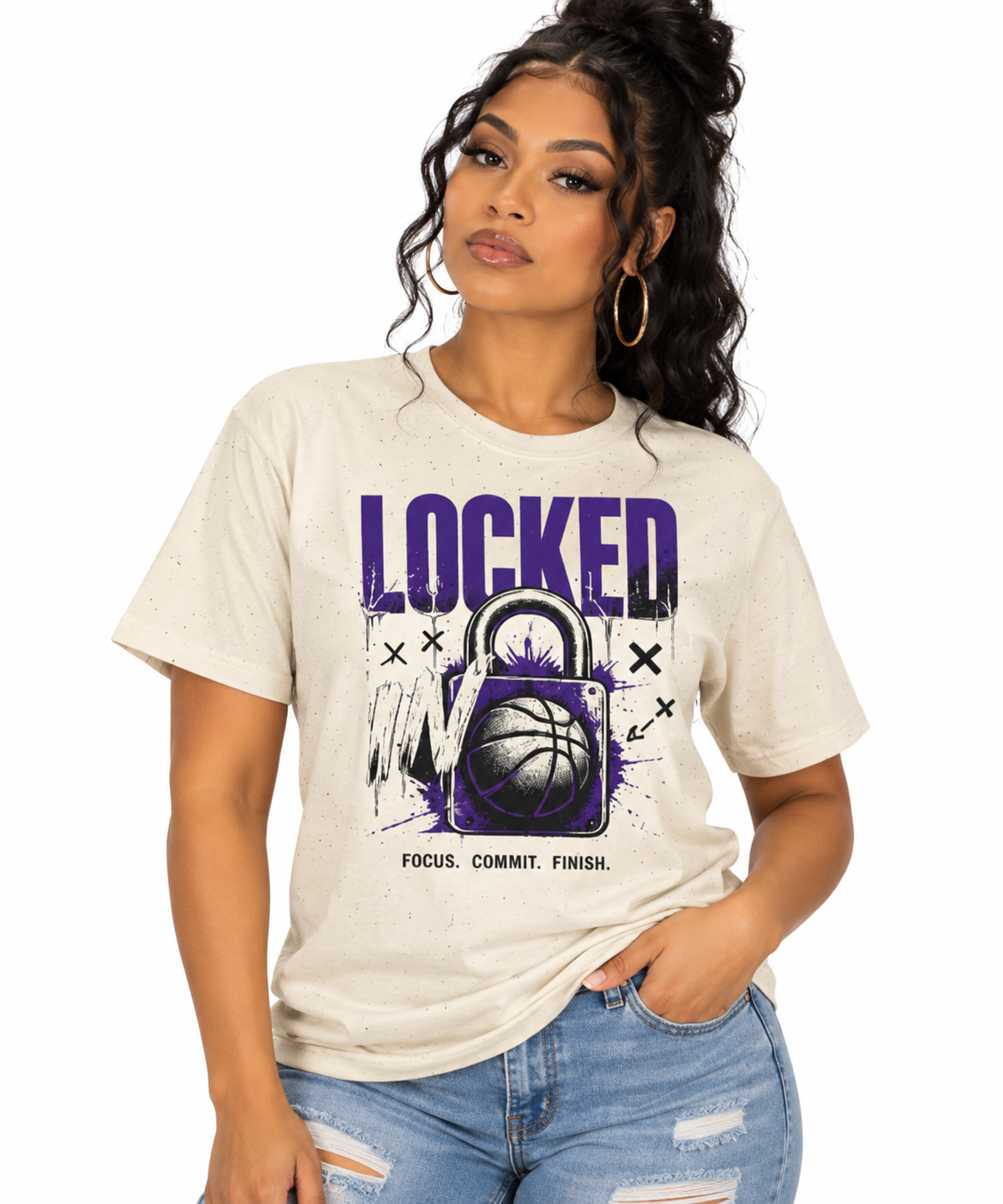 Locked In Unisex Relaxed Graphic T-Shirt