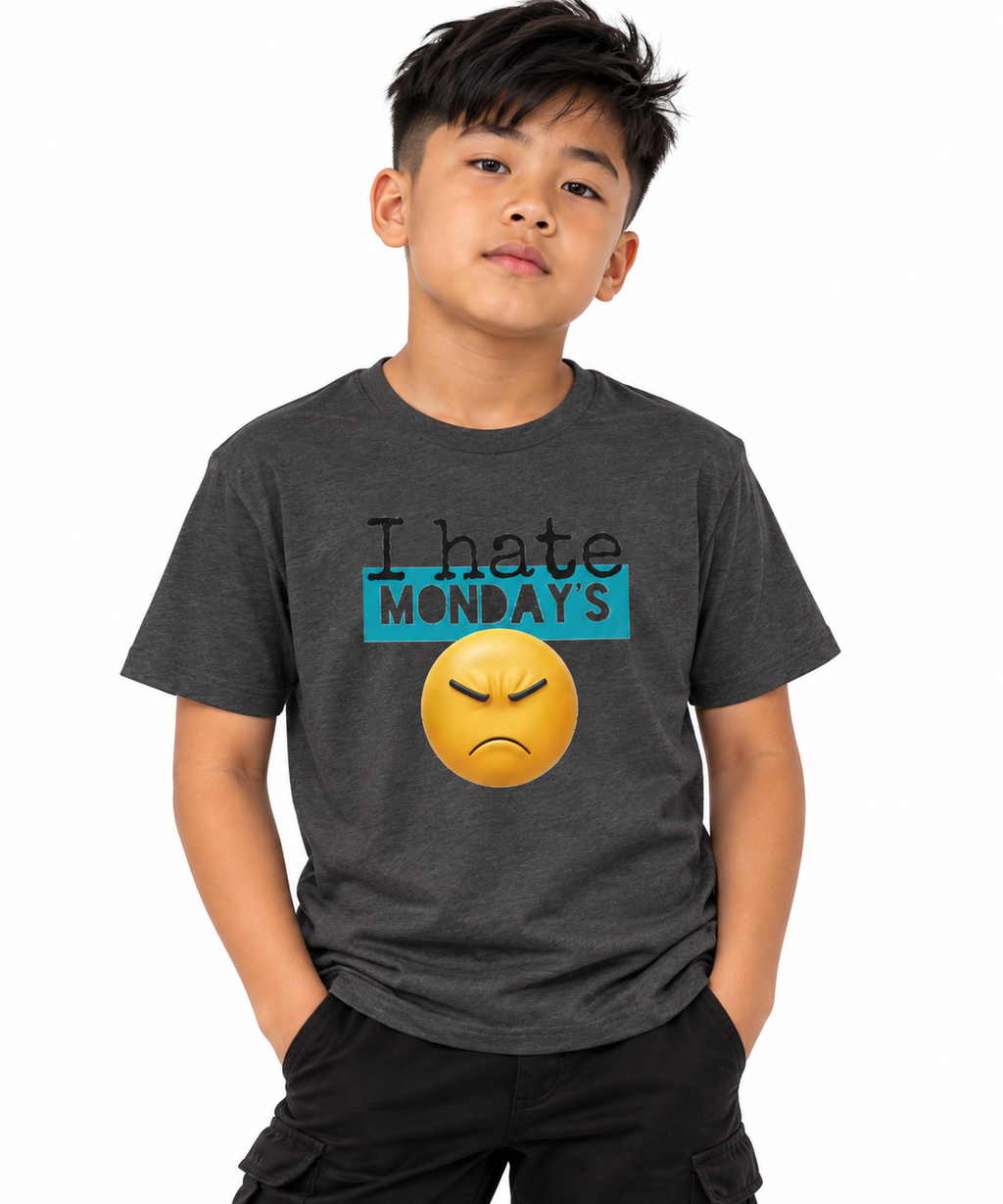 I Hate Mondays Kids Heavy Cotton T-Shirt