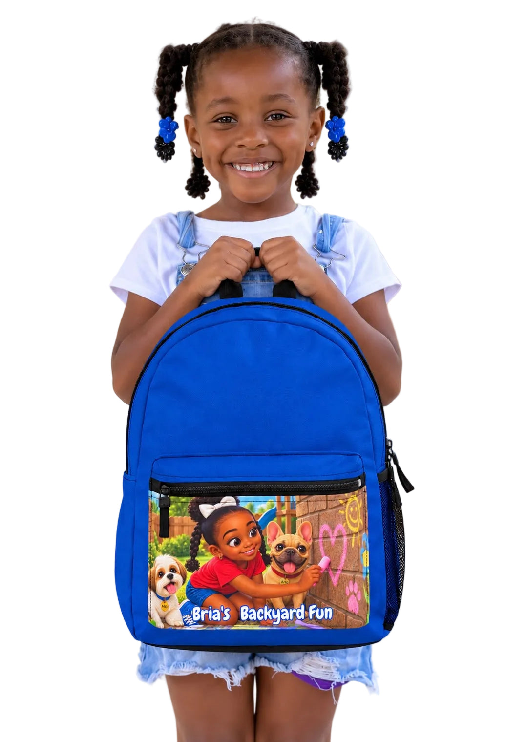 Bria’s Backyard Fun Kids Backpack Blue