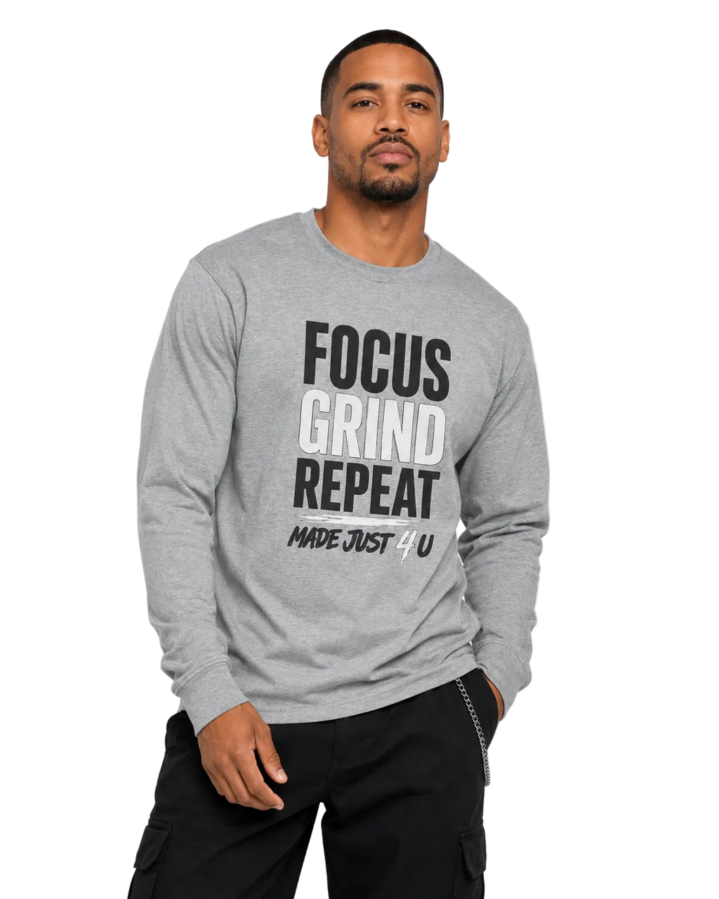 Focus Grind Repeat Long Sleeve Tee