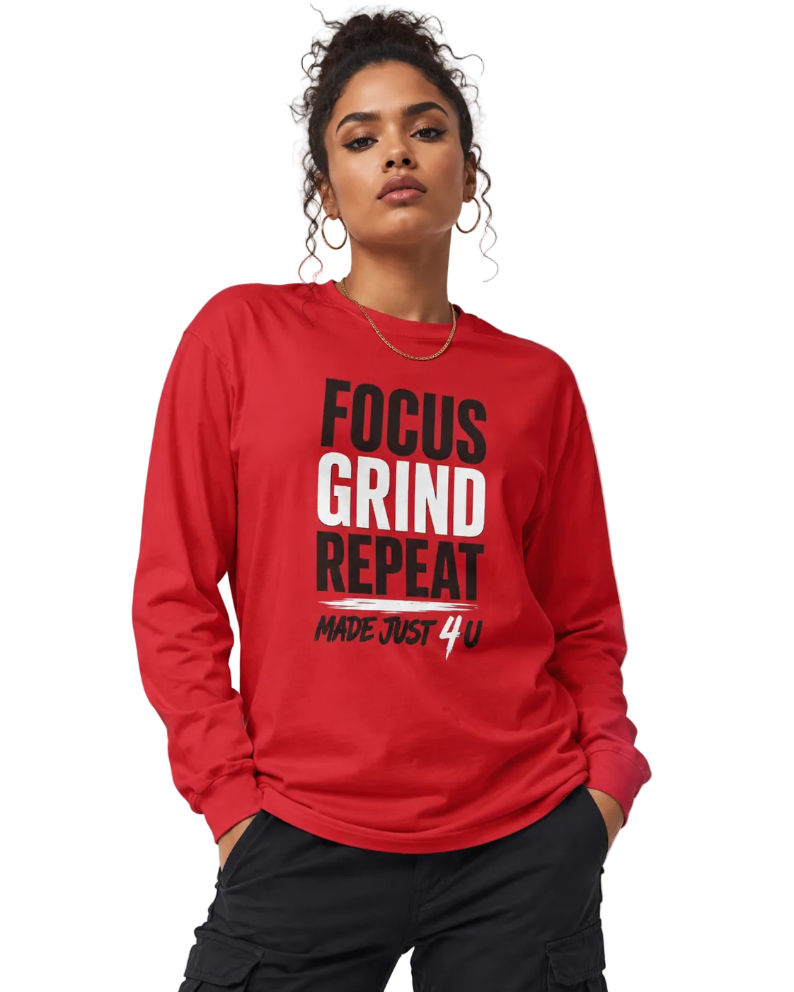 Focus Grind Repeat Long Sleeve Tee