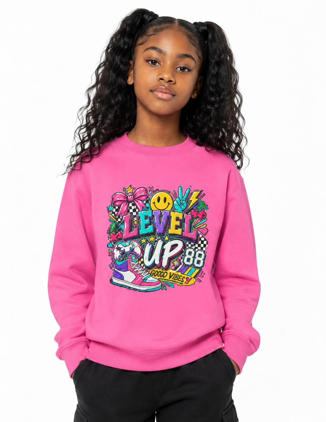 Good Vibes Youth Crewneck Sweatshirt