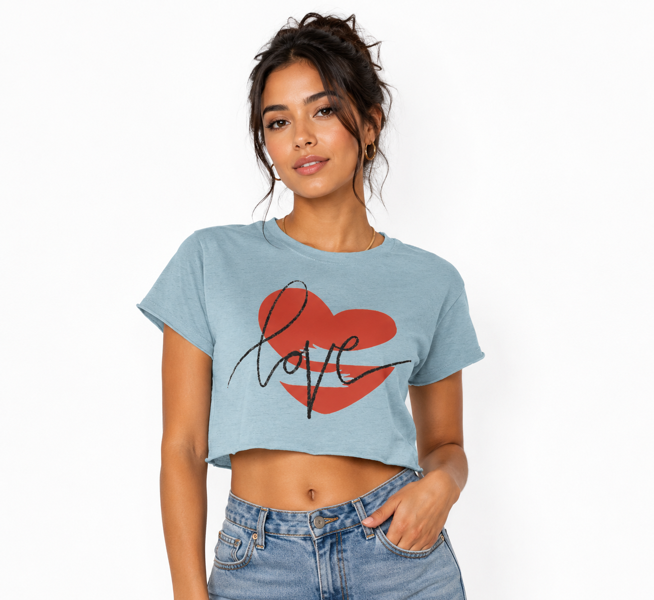 Love Women's Festival Crop Top