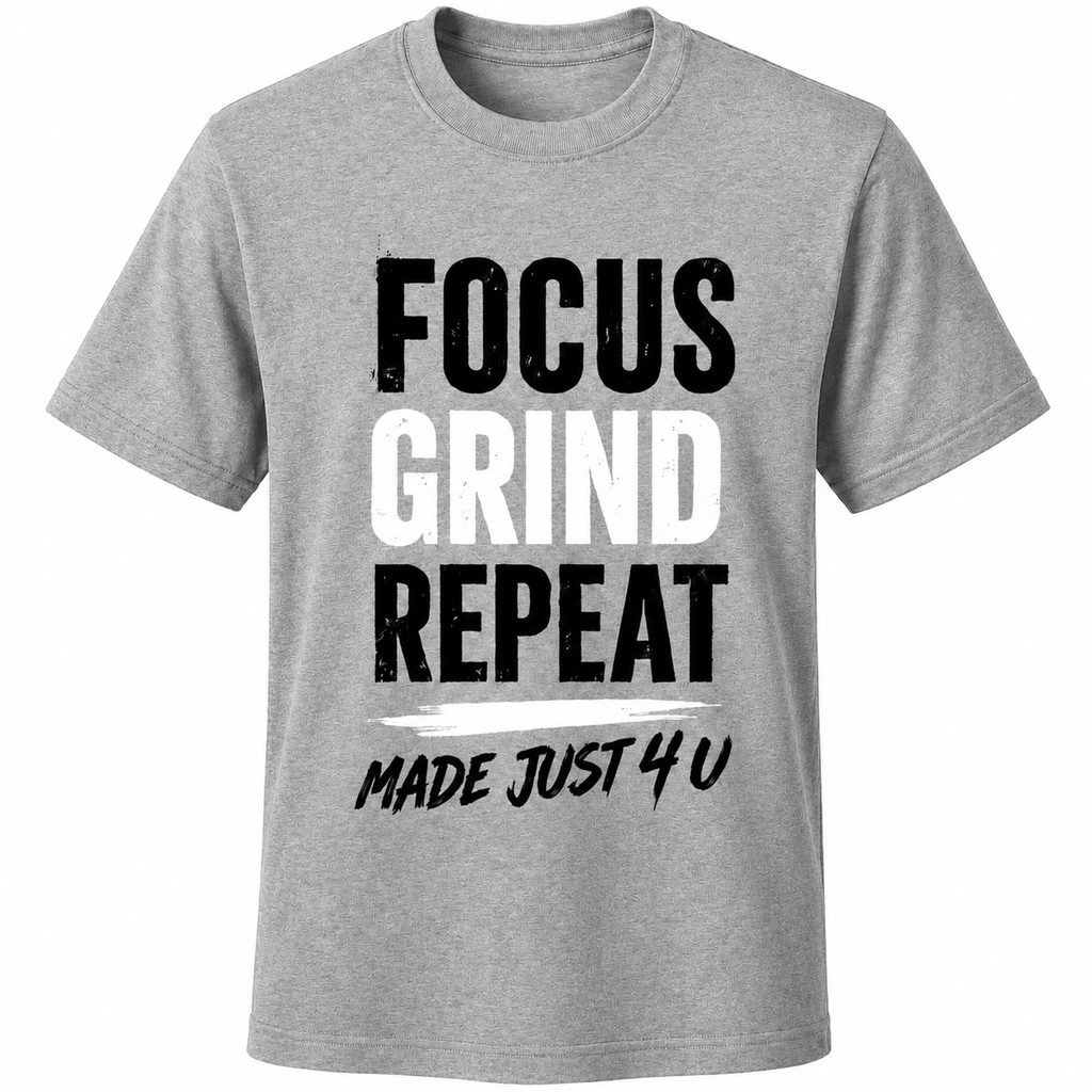 Focus Grind Repeat Unisex T-Shirt