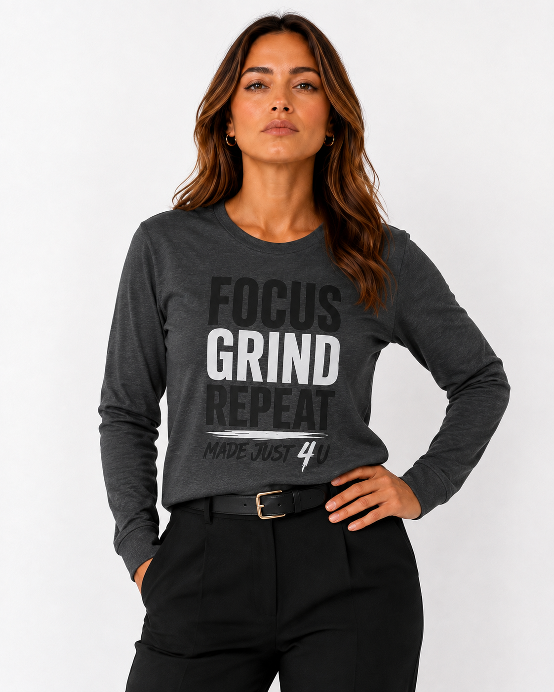 Focus Grind Repeat Long Sleeve Tee