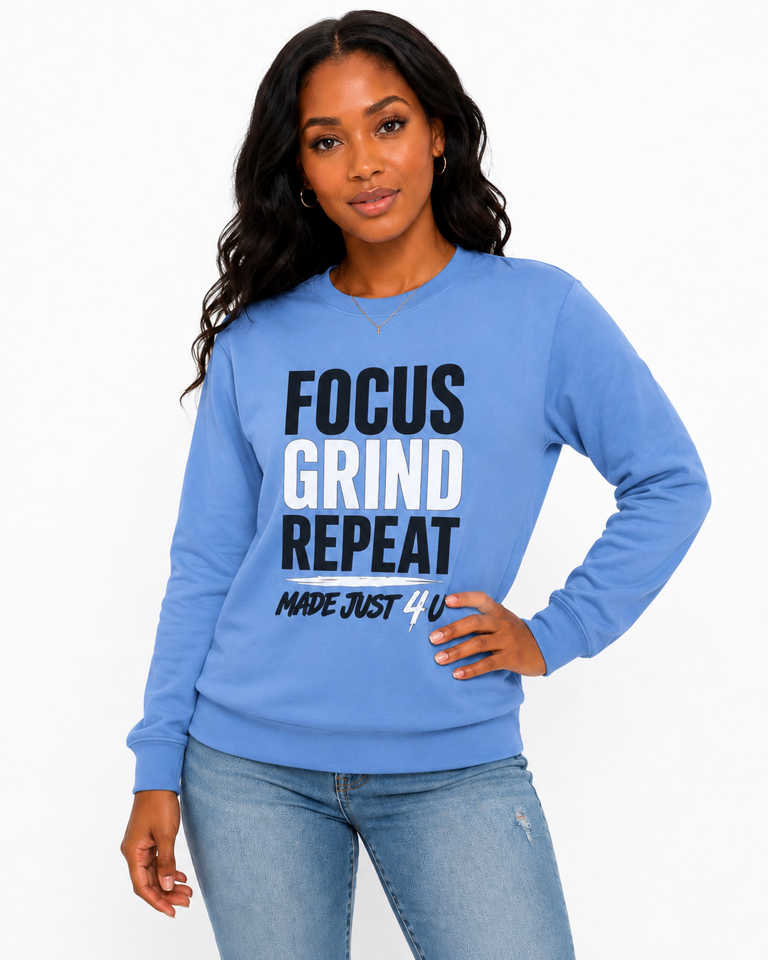 Focus Grind Repeat Long Sleeve Tee
