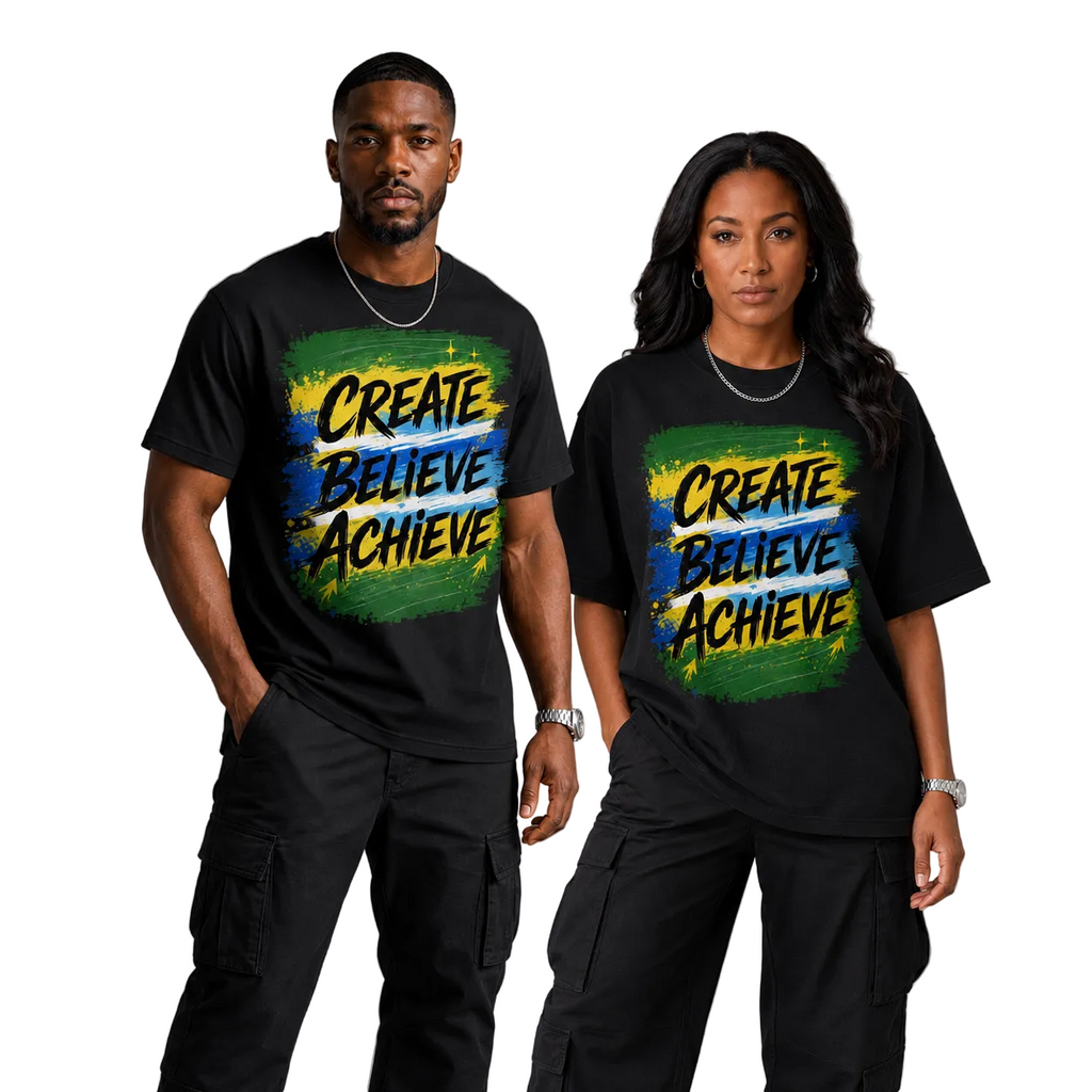 Create, Believe, Achieve Heavy Cotton T-Shirt