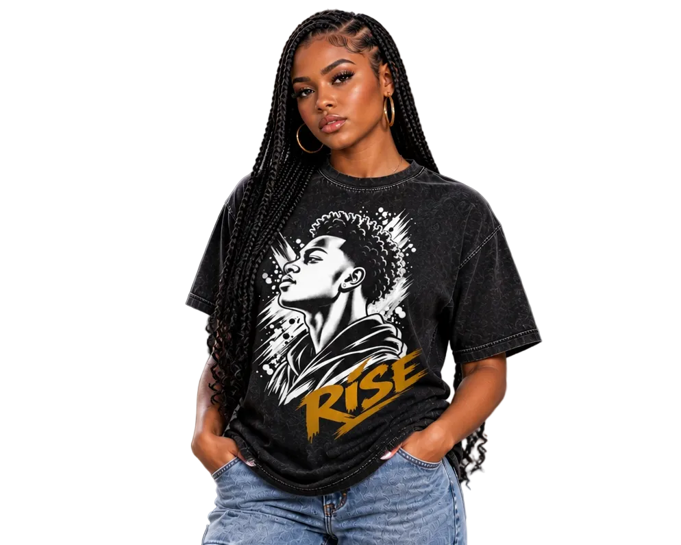 RISE Vintage Washed Oversized T-Shirt