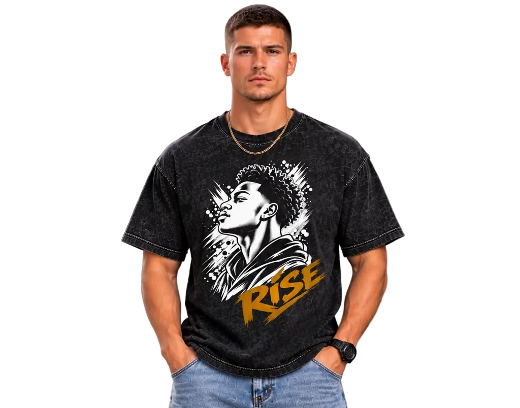 RISE Vintage Washed Oversized T-Shirt