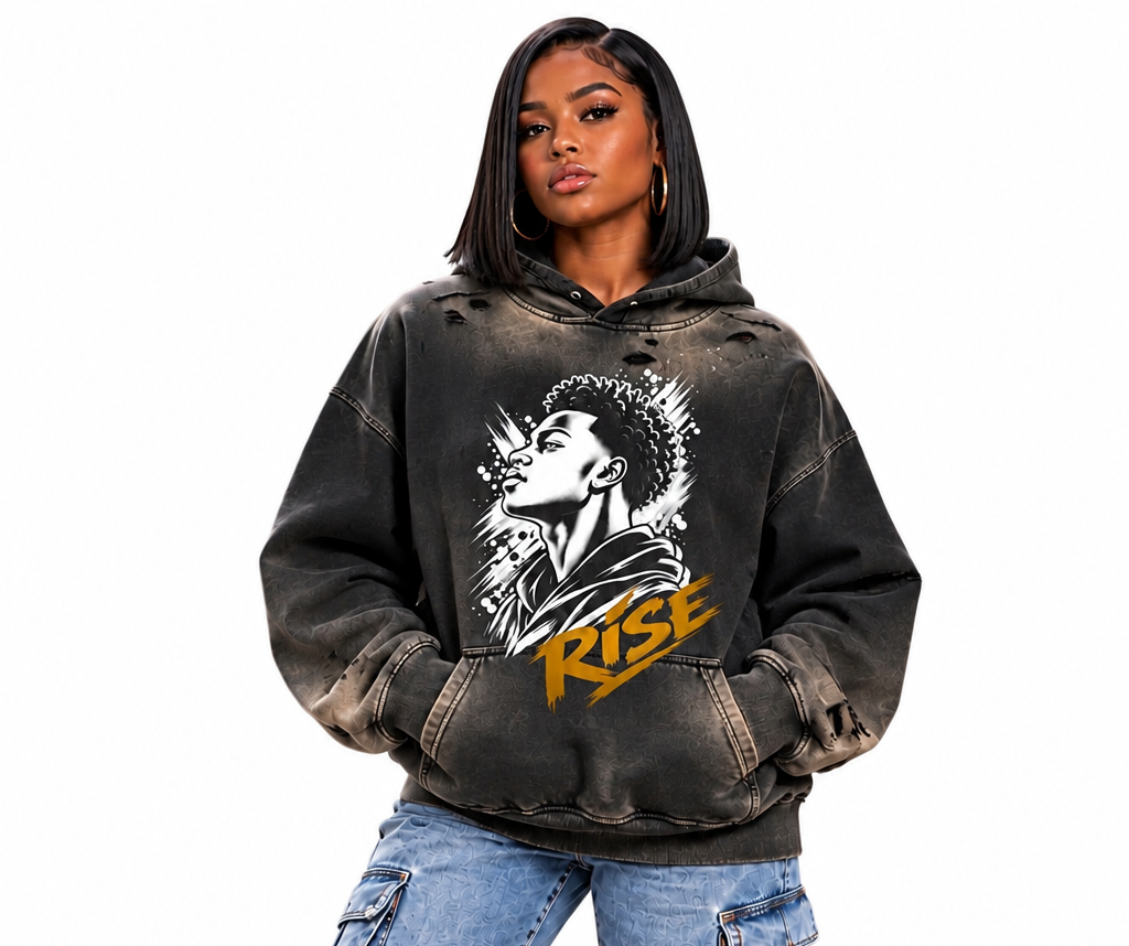 RISE Heavyweight Vintage Washed Oversized Hoodie