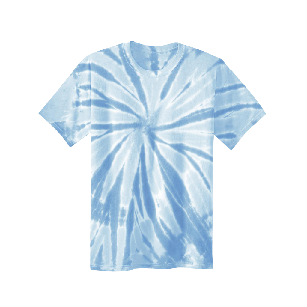 Youth Blue Emoji Vibe Tie-Dye Tee