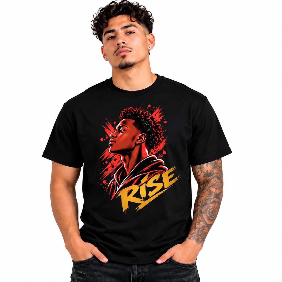 RISE Graphic Essential Unisex Cotton T-Shirt